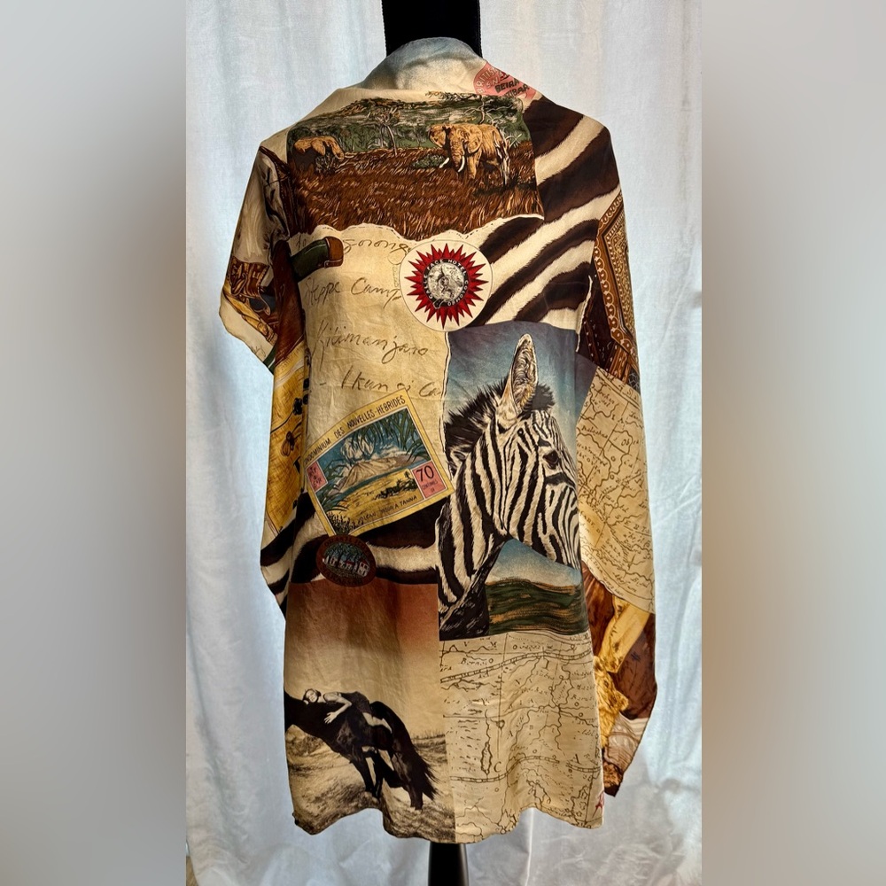 Ralph Lauren Safari Multicolor Silk Scarf
